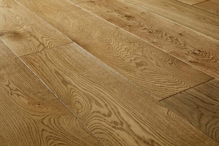 Engineered Rustic Oak Flooring 20mm Vintage Gold Lacquered