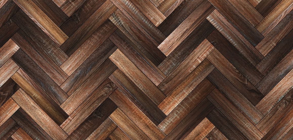 herringbone style floor